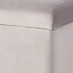 Stuart Square Storage Ottoman, Grey 9 Stuart Square Storage Ottoman, Grey -Accent Furniture Shop stuart square storage ottoman grey 2