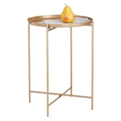 Tate Tray Side Table, Gold 8 Tate Tray Side Table, Gold -Accent Furniture Shop tate tray side table gold 2
