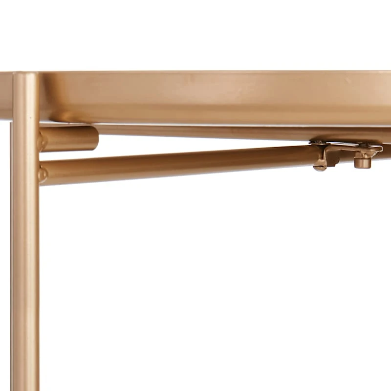 Tate Tray Side Table, Gold 6 Tate Tray Side Table, Gold - Image 4