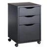 Theo Black Rolling Office Cabinet -Accent Furniture Shop theo black rolling office cabinet