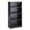 Theo Black Wooden Bookshelf -Accent Furniture Shop theo black wooden bookshelf