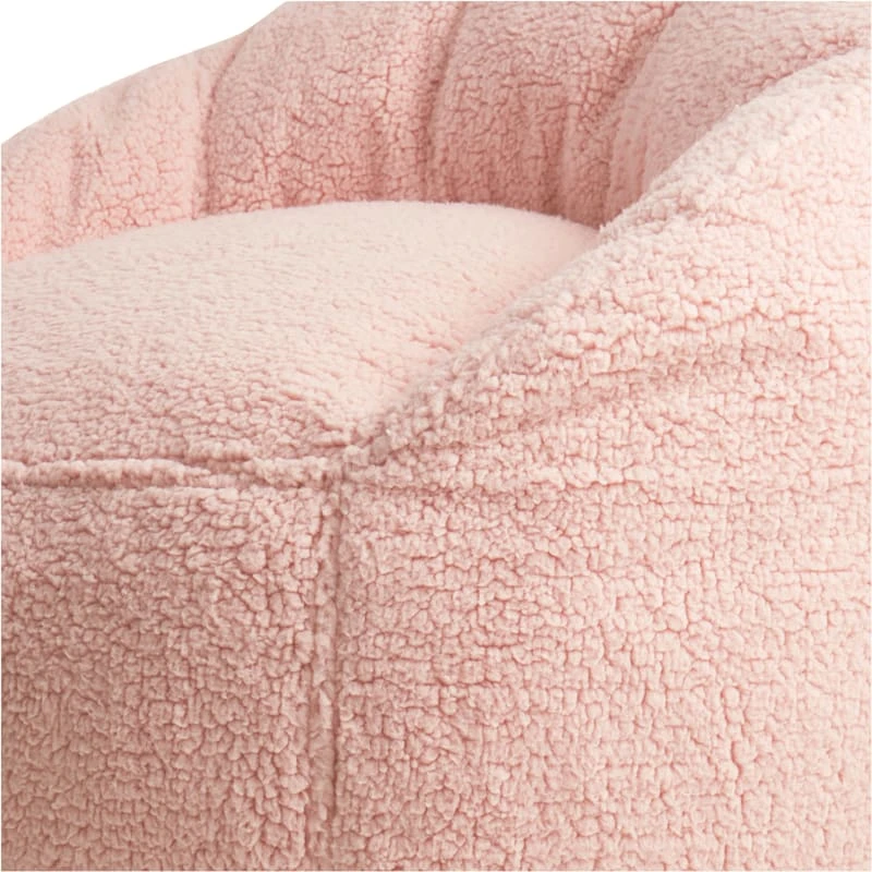 Tiny Dreamers Kids Laid Back Lounger, Strawberry Cream 4 Tiny Dreamers Kids Laid Back Lounger, Strawberry Cream - Image 2
