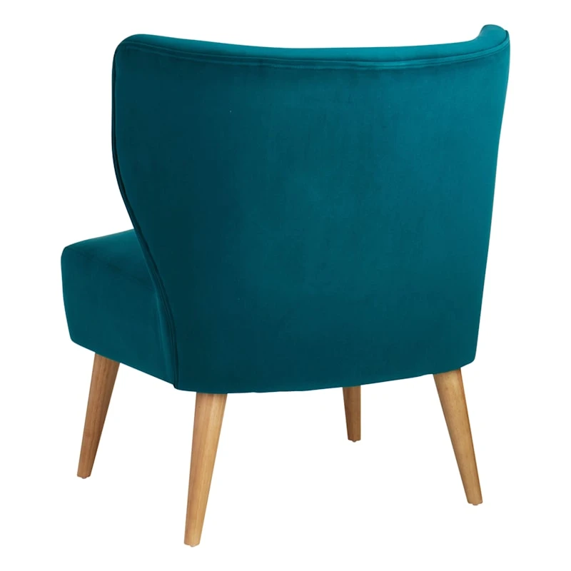 Tracey Boyd Beckett Teal Velvet Chair 4 Tracey Boyd Beckett Teal Velvet Chair - Image 2