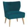 Tracey Boyd Beckett Teal Velvet Chair -Accent Furniture Shop tracey boyd beckett teal velvet chair