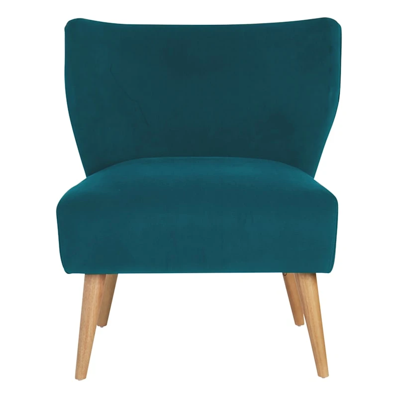 Tracey Boyd Beckett Teal Velvet Chair 5 Tracey Boyd Beckett Teal Velvet Chair - Image 3