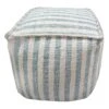 Ty Pennington Lex Blue Striped Square Pouf, 16" -Accent Furniture Shop ty pennington lex blue striped square pouf 16