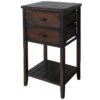 Wood & Metal X-Side Table 2 Wood & Metal X-Side Table -Accent Furniture Shop wood metal x side table