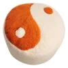 Yin Yang Sherpa Pouf, Cream -Accent Furniture Shop yin yang sherpa pouf cream